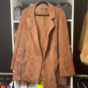Oversized Corduroy Blazer